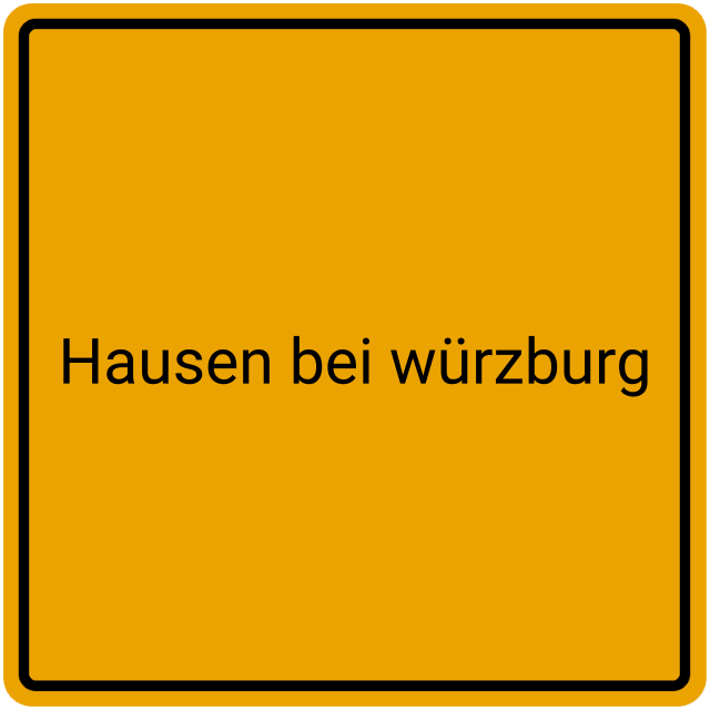 Meldebestätigung Hausen bei Würzburg